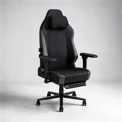 Cadira de joc ergonòmica amb reposapeus